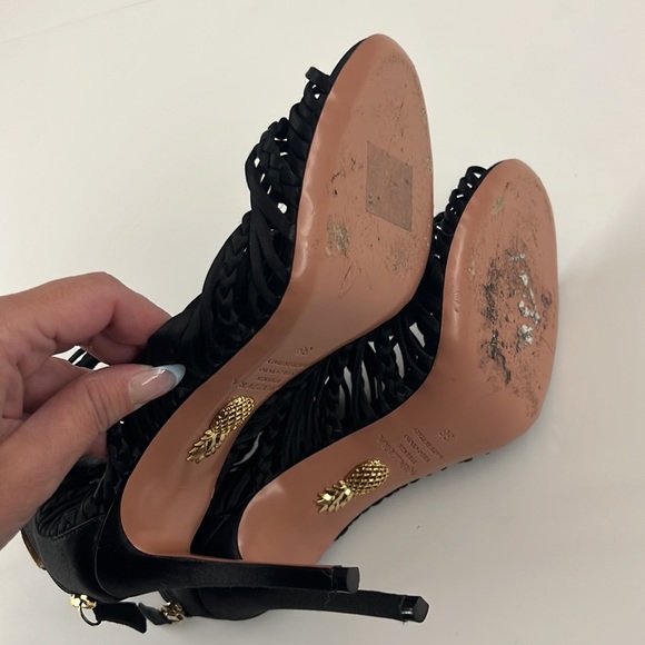 Aquazzura Goddess Strappy Sandals Size 38 - Picture 15 of 15
